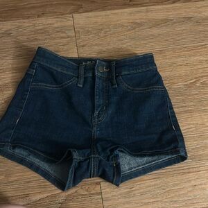 blue jean shorts